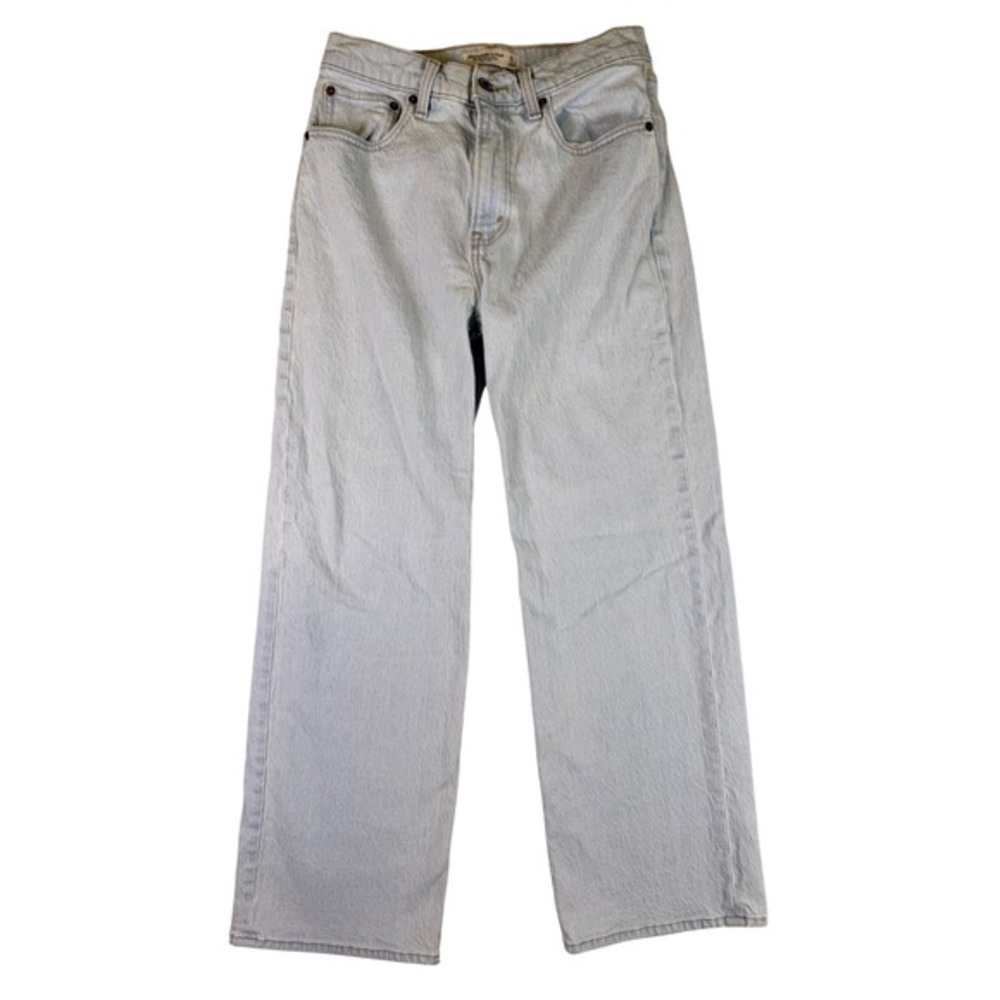 Abercrombie & Fitch 90s Relaxed High Rise Jeans Light‎ Wash 27 Short Light Blue